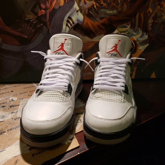 Sold...Jordan White Cement 4 - Picture 7 of 8